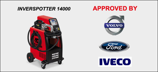 industrial spot welder with water cooled electrode system