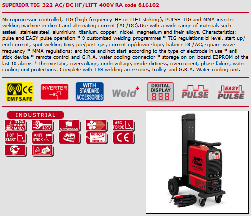 inverter TIG welding machine for stable arc performance