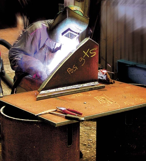 modern welding equipment for precision metal joining