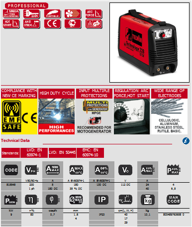 DC arc welding inverter machine for stable welding performance