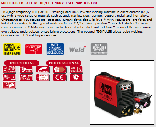 tungsten electrode TIG welding process for high purity welding