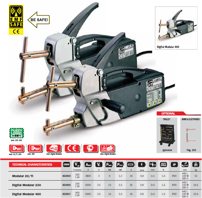 digital spot welding system with microprocessor control panel